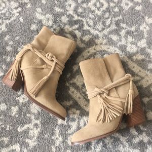 Aldo Suede Tassel booties